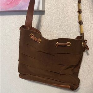 Brown Ferragamo Shoulder Bag